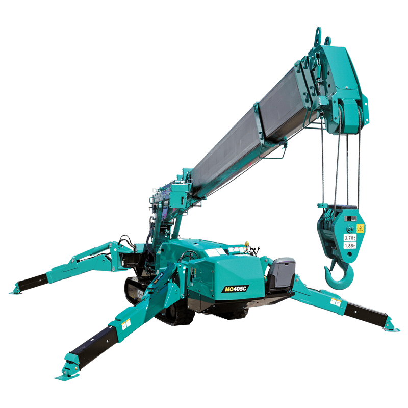 Mini-grue araignée Maeda MC405 – 3,8 t – location Speeder Nacelle